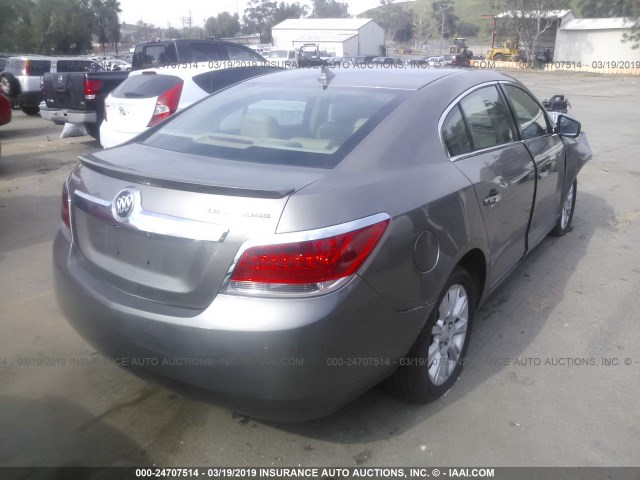 1G4GD5ER7CF196023 - 2012 BUICK LACROSSE PREMIUM GRAY photo 4