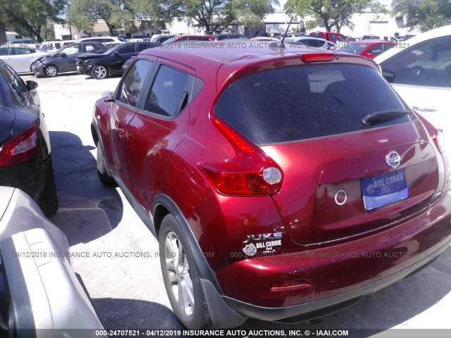 JN8AF5MR4BT021013 - 2011 NISSAN JUKE S/SV/SL MAROON photo 3