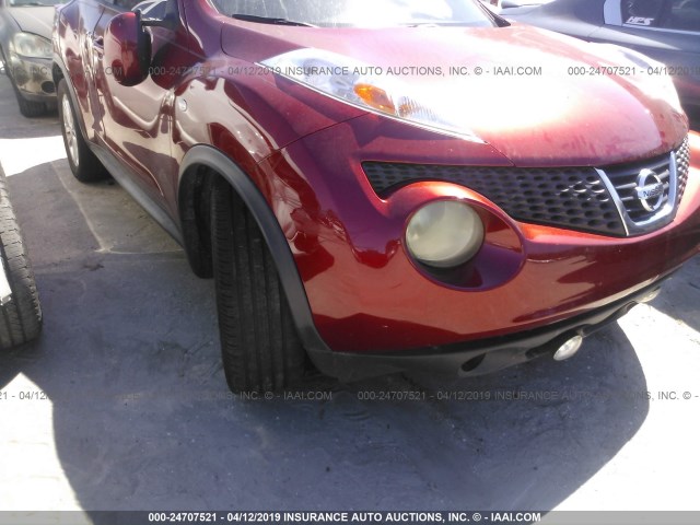 JN8AF5MR4BT021013 - 2011 NISSAN JUKE S/SV/SL MAROON photo 6