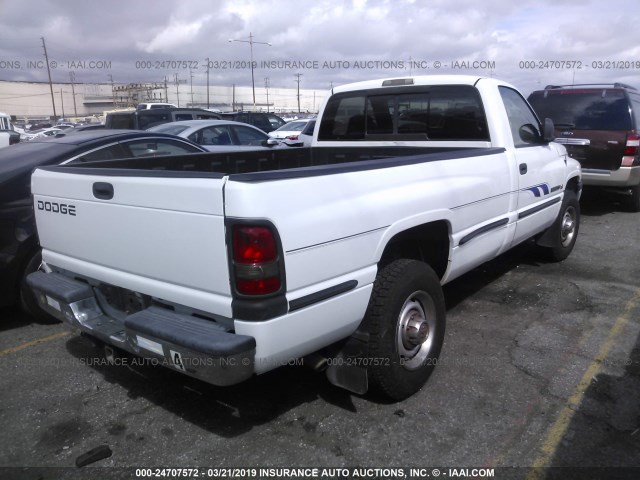 3B7KC26Z31M276804 - 2001 DODGE RAM 2500 WHITE photo 4