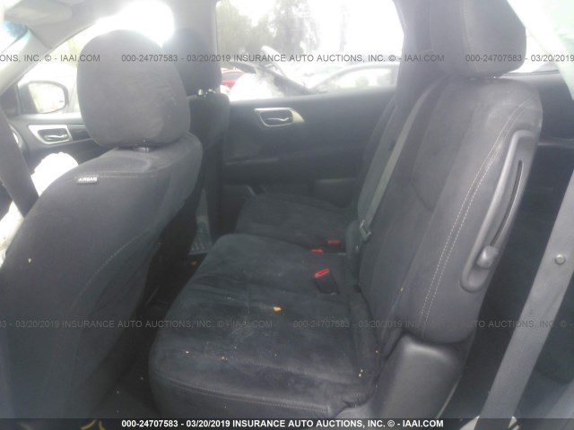 5N1AR2MMXEC611643 - 2014 NISSAN PATHFINDER S/SV/SL/PLATINUM BLUE photo 8