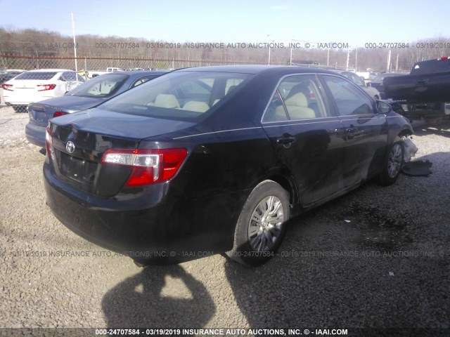 4T1BF1FK0CU617364 - 2012 TOYOTA CAMRY SE/LE/XLE 黑色 照片 4