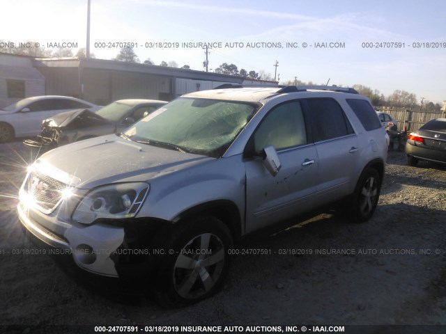 1GKKRRED8CJ156501 - 2012 GMC ACADIA SLT-1 SILVER photo 2