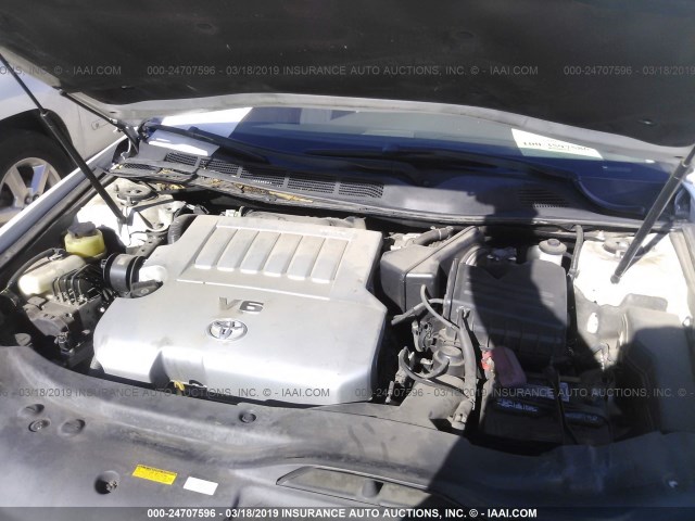 4T1BK36B98U267912 - 2008 TOYOTA AVALON XL/XLS/TOURING/LIMITED WHITE photo 10