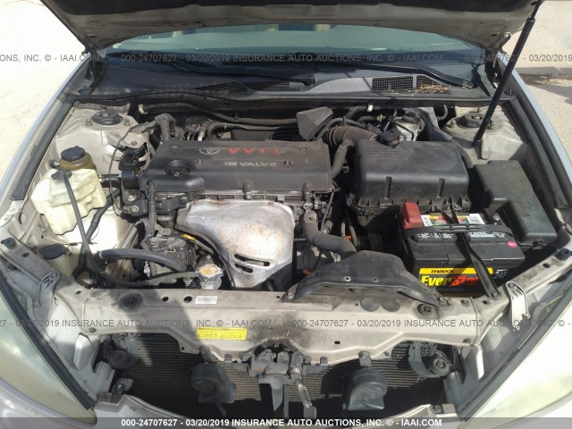 4T1BE32K44U884139 - 2004 TOYOTA CAMRY LE/XLE/SE GOLD photo 10