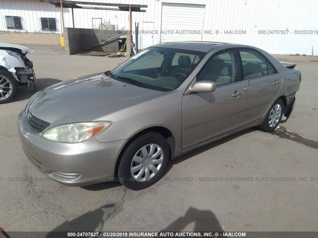 4T1BE32K44U884139 - 2004 TOYOTA CAMRY LE/XLE/SE GOLD photo 2