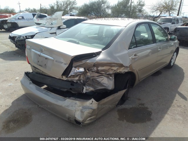 4T1BE32K44U884139 - 2004 TOYOTA CAMRY LE/XLE/SE GOLD photo 6