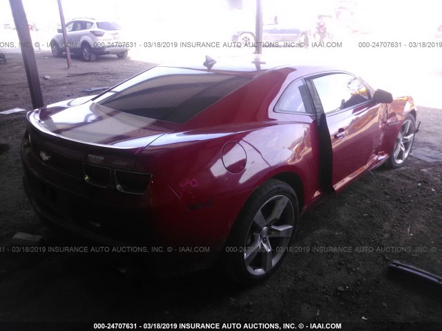 2G1FK1EJ8B9196928 - 2011 CHEVROLET CAMARO 2SS RED photo 4