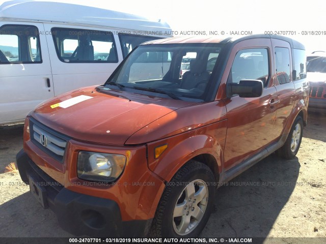 5J6YH28728L009859 - 2008 HONDA ELEMENT EX ORANGE photo 2