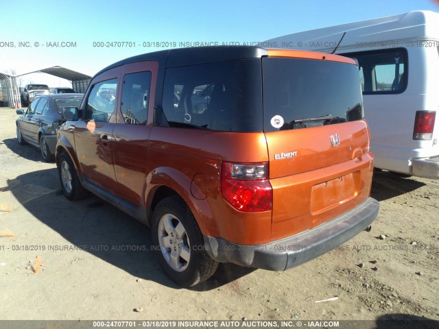 5J6YH28728L009859 - 2008 HONDA ELEMENT EX ORANGE photo 3