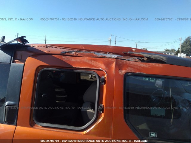 5J6YH28728L009859 - 2008 HONDA ELEMENT EX ORANGE photo 6