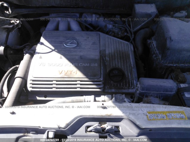 JT6HF10U4Y0143305 - 2000 LEXUS RX 300 WHITE photo 10