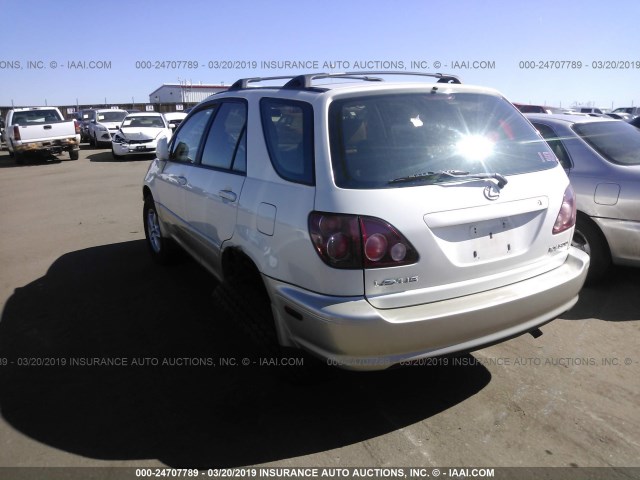 JT6HF10U4Y0143305 - 2000 LEXUS RX 300 WHITE photo 3