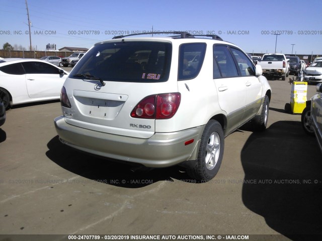 JT6HF10U4Y0143305 - 2000 LEXUS RX 300 WHITE photo 4