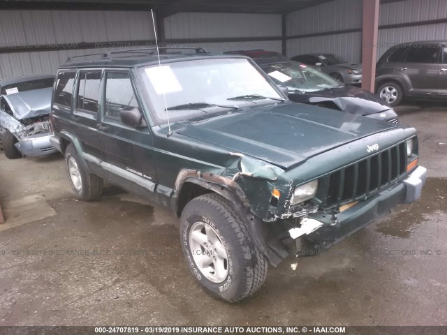 1J4FF68S7XL588743 - 1999 JEEP CHEROKEE SPORT/CLASSIC GREEN photo 1