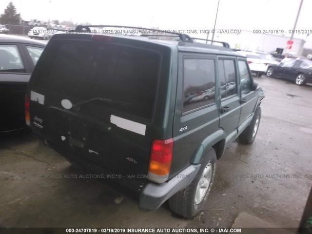 1J4FF68S7XL588743 - 1999 JEEP CHEROKEE SPORT/CLASSIC GREEN photo 4