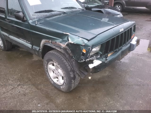 1J4FF68S7XL588743 - 1999 JEEP CHEROKEE SPORT/CLASSIC GREEN photo 6