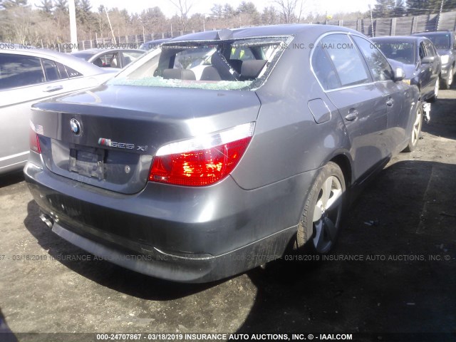 WBANF33596CS36406 - 2006 BMW 525 XI GRAY photo 4