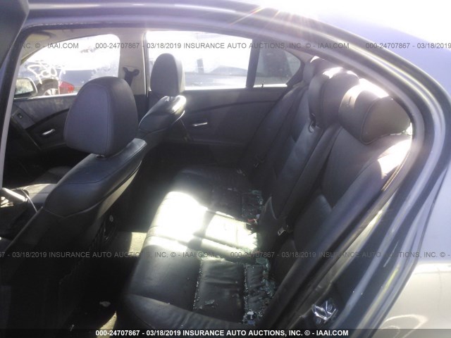 WBANF33596CS36406 - 2006 BMW 525 XI GRAY photo 8