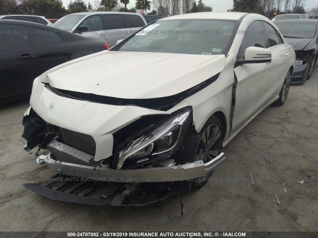 WDDSJ4GB9JN575602 - 2018 MERCEDES-BENZ CLA 250 4MATIC WHITE photo 2