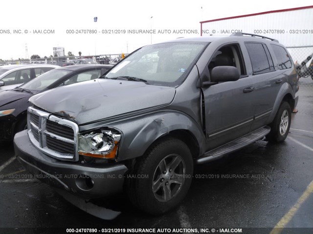 1D4HD58D45F513867 - 2005 DODGE DURANGO LIMITED GRAY photo 2