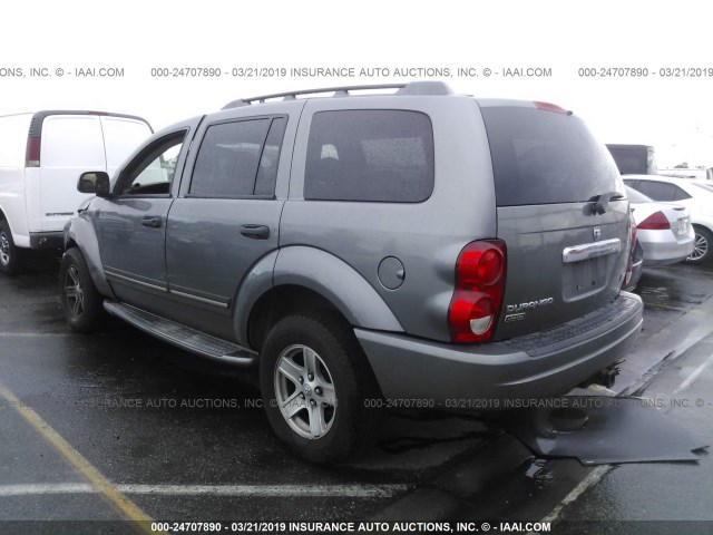 1D4HD58D45F513867 - 2005 DODGE DURANGO LIMITED GRAY photo 3