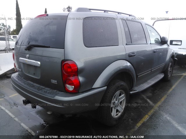 1D4HD58D45F513867 - 2005 DODGE DURANGO LIMITED GRAY photo 4