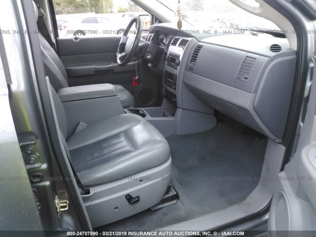 1D4HD58D45F513867 - 2005 DODGE DURANGO LIMITED GRAY photo 5