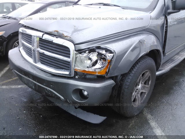 1D4HD58D45F513867 - 2005 DODGE DURANGO LIMITED GRAY photo 6