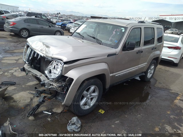 1J4PP5GKXAW128737 - 2010 JEEP LIBERTY LIMITED GOLD photo 2