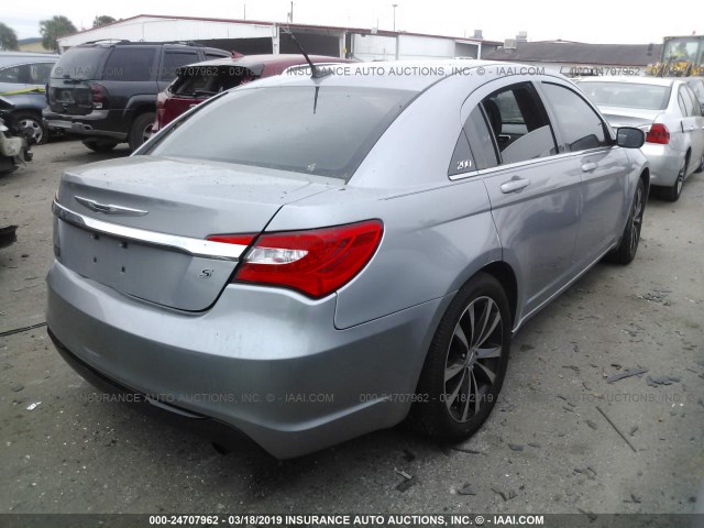 1C3CCBBB2EN171961 - 2014 CHRYSLER 200 TOURING GRAY photo 4