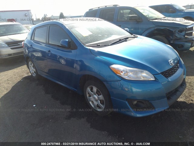 2T1LE40EX9C007378 - 2009 TOYOTA COROLLA MATRIX S BLUE photo 1