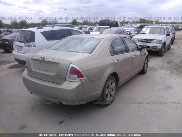 3FAFP07186R103895 - 2006 FORD FUSION SE GOLD photo 4