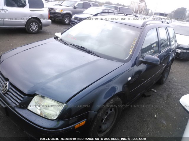 WVWRL61J14W172100 - 2004 VOLKSWAGEN JETTA GL Dark Blue photo 2