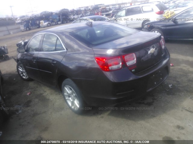 1G11C5SL2FF200697 - 2015 CHEVROLET MALIBU 1LT მუქწითელი ფოტო 3