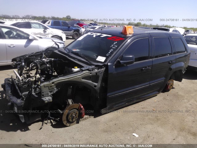 1J8HR78W79C520694 - 2009 JEEP GRAND CHEROKEE SRT-8 BLACK photo 2