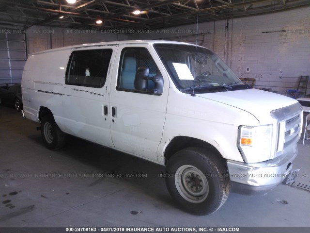 1FTSS34L39DA84331 - 2009 FORD ECONOLINE E350 SUPER DUTY VAN WHITE photo 1