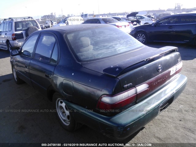 1NXBB02E8VZ633174 - 1997 TOYOTA COROLLA DX GREEN photo 3