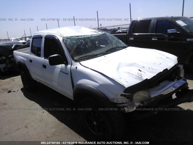 5TEGN92N23Z230429 - 2003 TOYOTA TACOMA DOUBLE CAB PRERUNNER WHITE photo 1