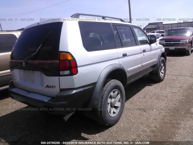 JA4MT31R83J039421 - 2003 MITSUBISHI MONTERO SPORT XLS SILVER photo 4