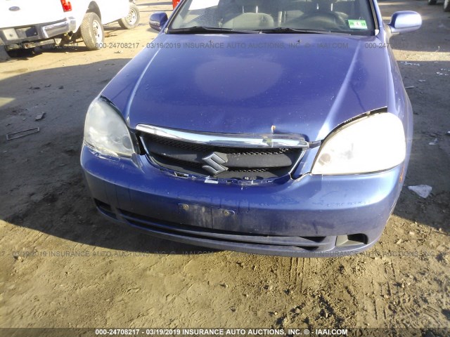 KL5JD56Z38K871900 - 2008 SUZUKI FORENZA CONVENIENCE/POPULAR BLUE photo 6