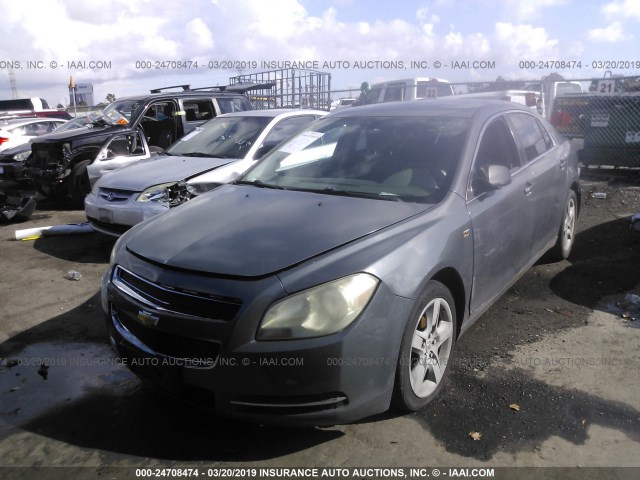 1G1ZG57N38F203838 - 2008 CHEVROLET MALIBU LS SILVER photo 2