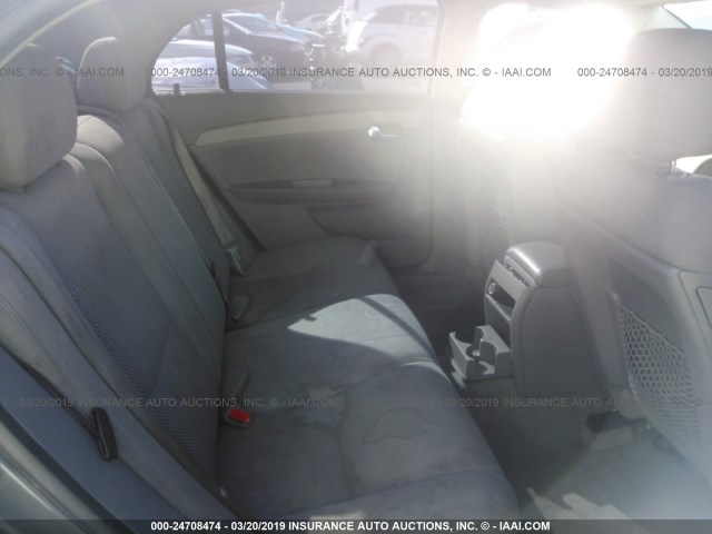 1G1ZG57N38F203838 - 2008 CHEVROLET MALIBU LS SILVER photo 8