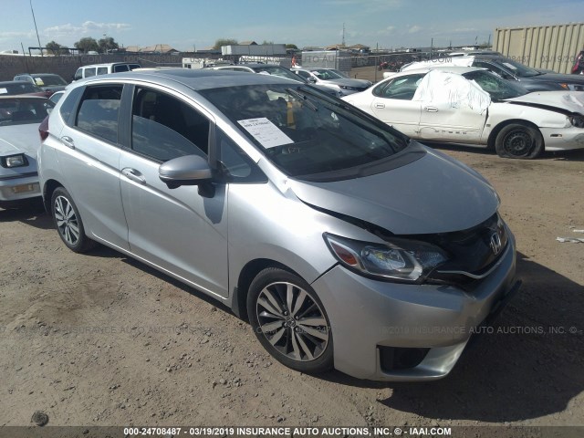 JHMGK5H75GX000213 - 2016 HONDA FIT EX/EXL SILVER photo 1