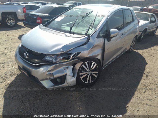 JHMGK5H75GX000213 - 2016 HONDA FIT EX/EXL SILVER photo 6