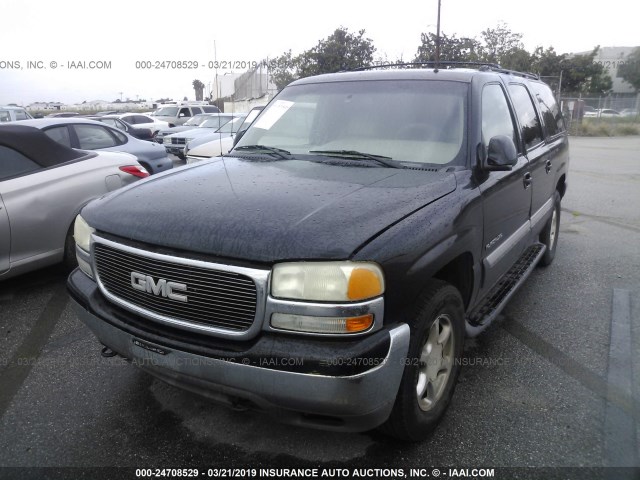 3GKEC16T72G148735 - 2002 GMC YUKON XL C1500 BLACK photo 2