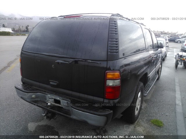 3GKEC16T72G148735 - 2002 GMC YUKON XL C1500 BLACK photo 4