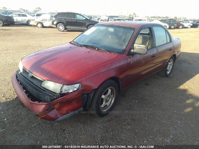 1NXAE09B9SZ263122 - 1995 TOYOTA COROLLA LE/DX BURGUNDY photo 2