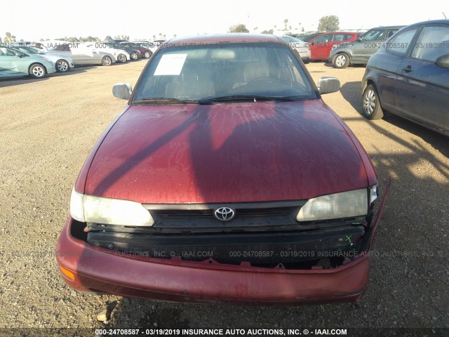 1NXAE09B9SZ263122 - 1995 TOYOTA COROLLA LE/DX BURGUNDY photo 6