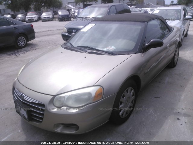 1C3EL45X04N306347 - 2004 CHRYSLER SEBRING LX Champagne photo 2